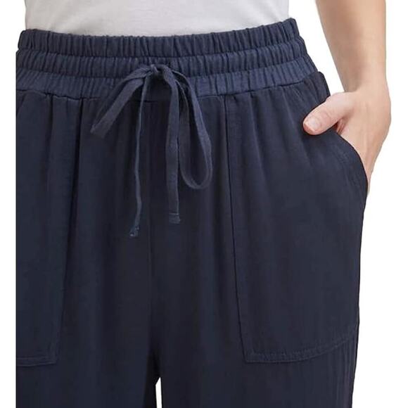 Splendid Pull-on Knit Jogger in Navy Blue High Rise Drawstring Waist, Small - Picture 5 of 11
